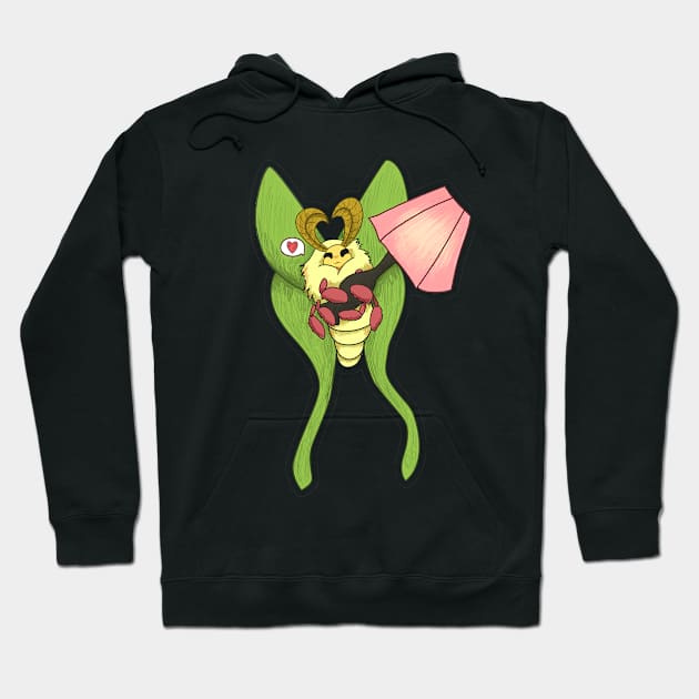 Luna Moth Lamp Hoodie by CozyEwe